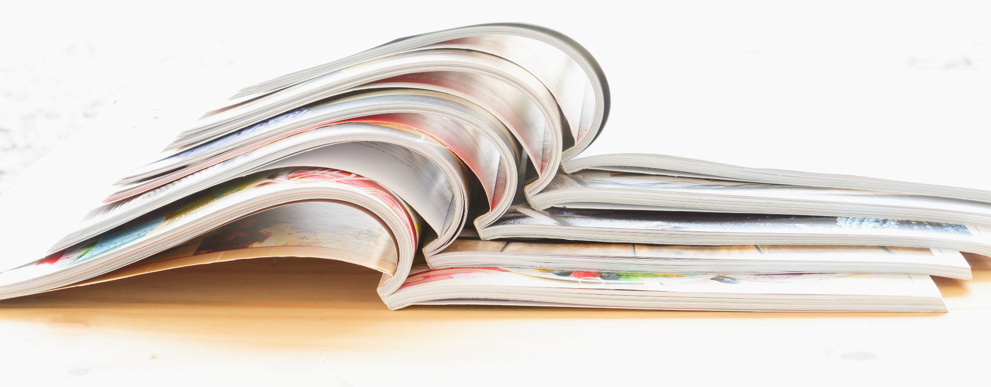 Zeitschriften gestapelt