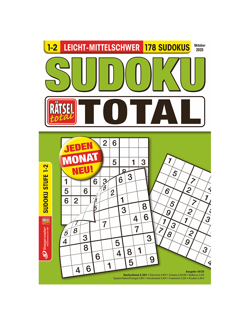 Rätsel total Sudoku total 1-2 10/25