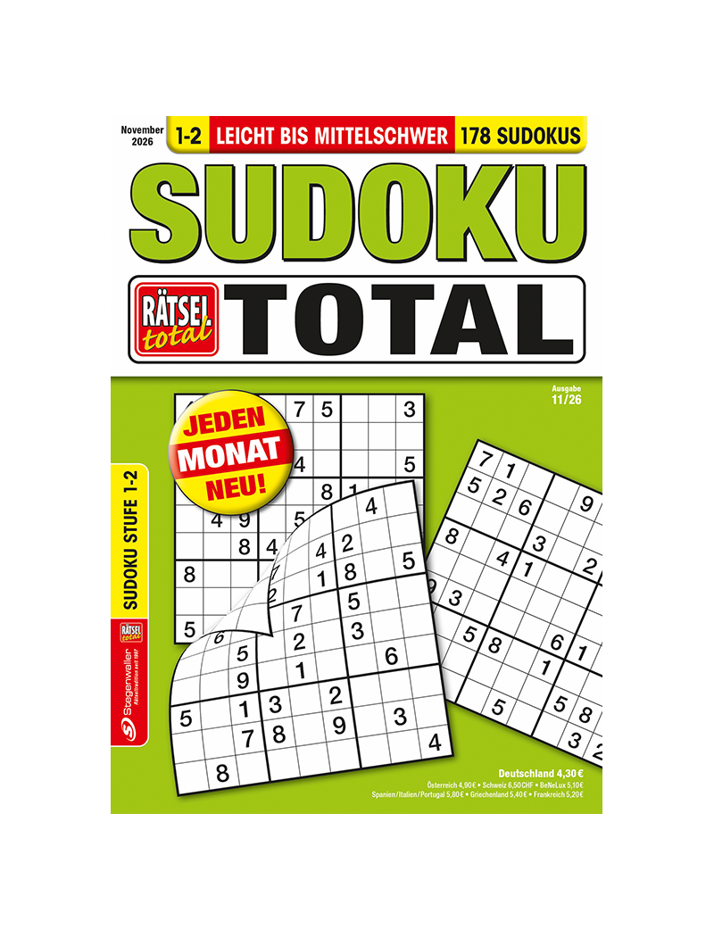 Rätsel total Sudoku total 1-2 11/26