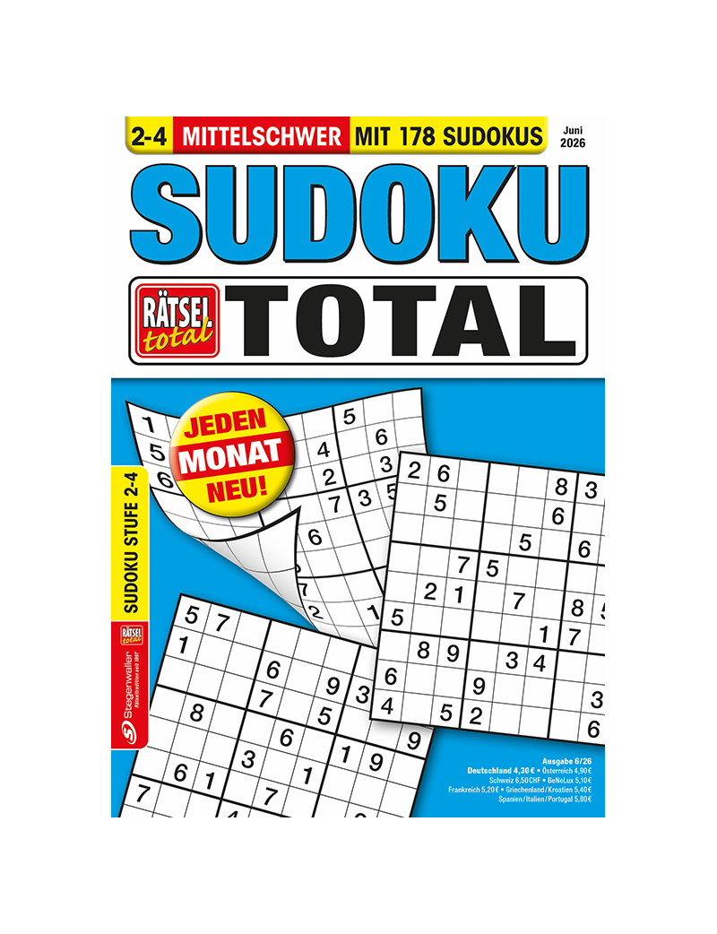 Rätsel total Sudoku total 2-4 6/26