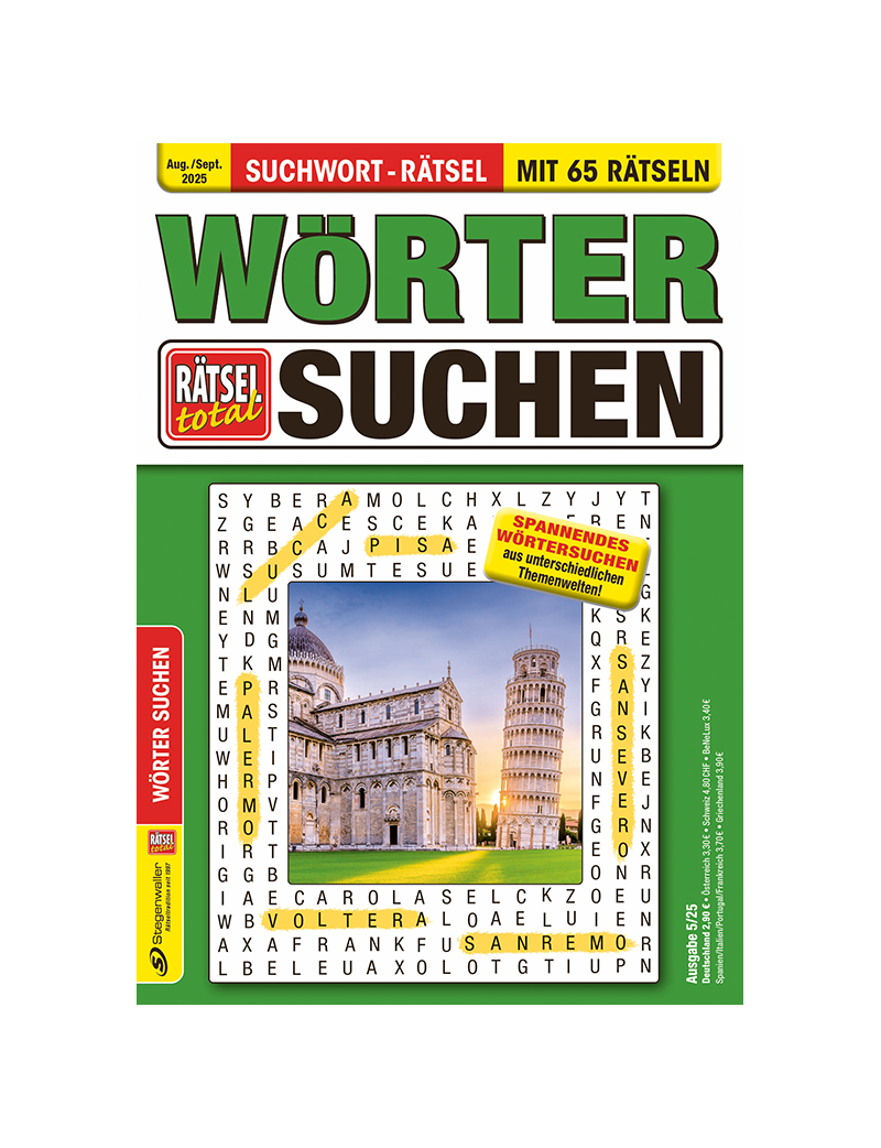 Rätsel total Wörter Suchen 5/25