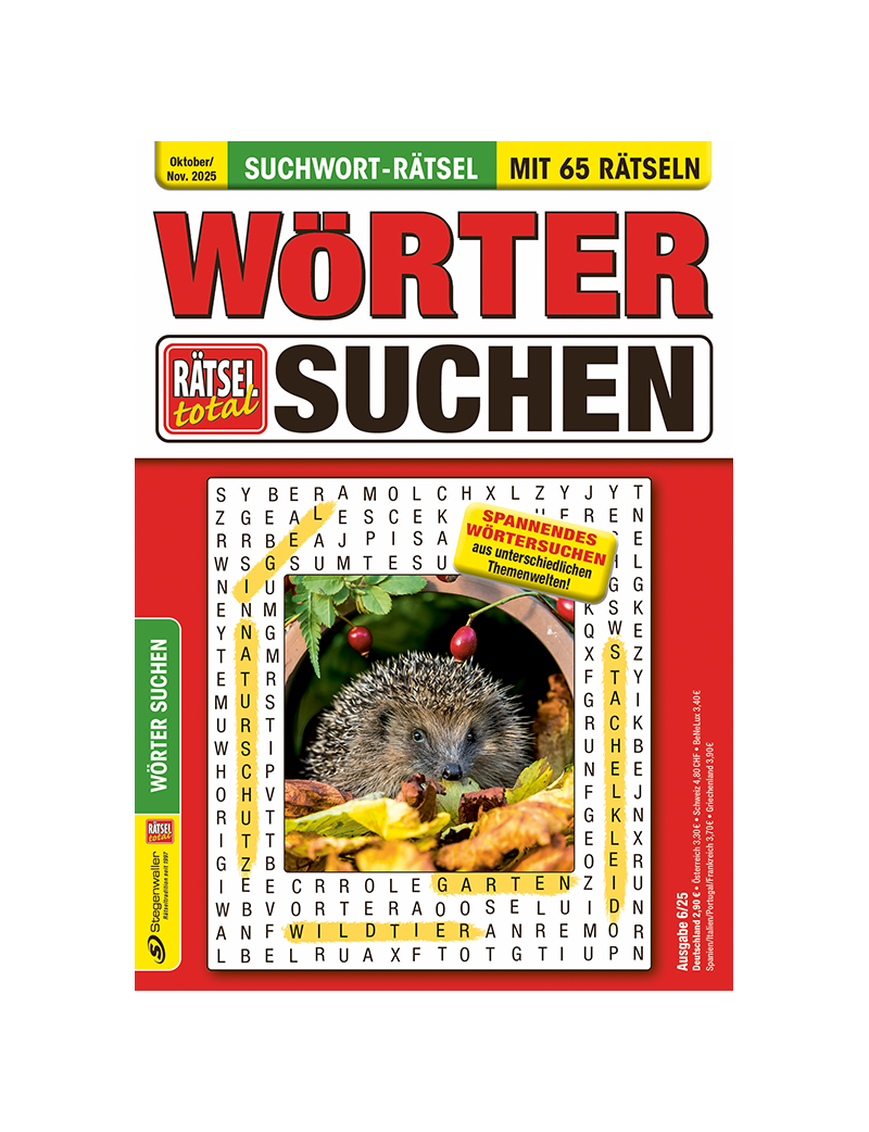 Rätsel total Wörter Suchen 6/25