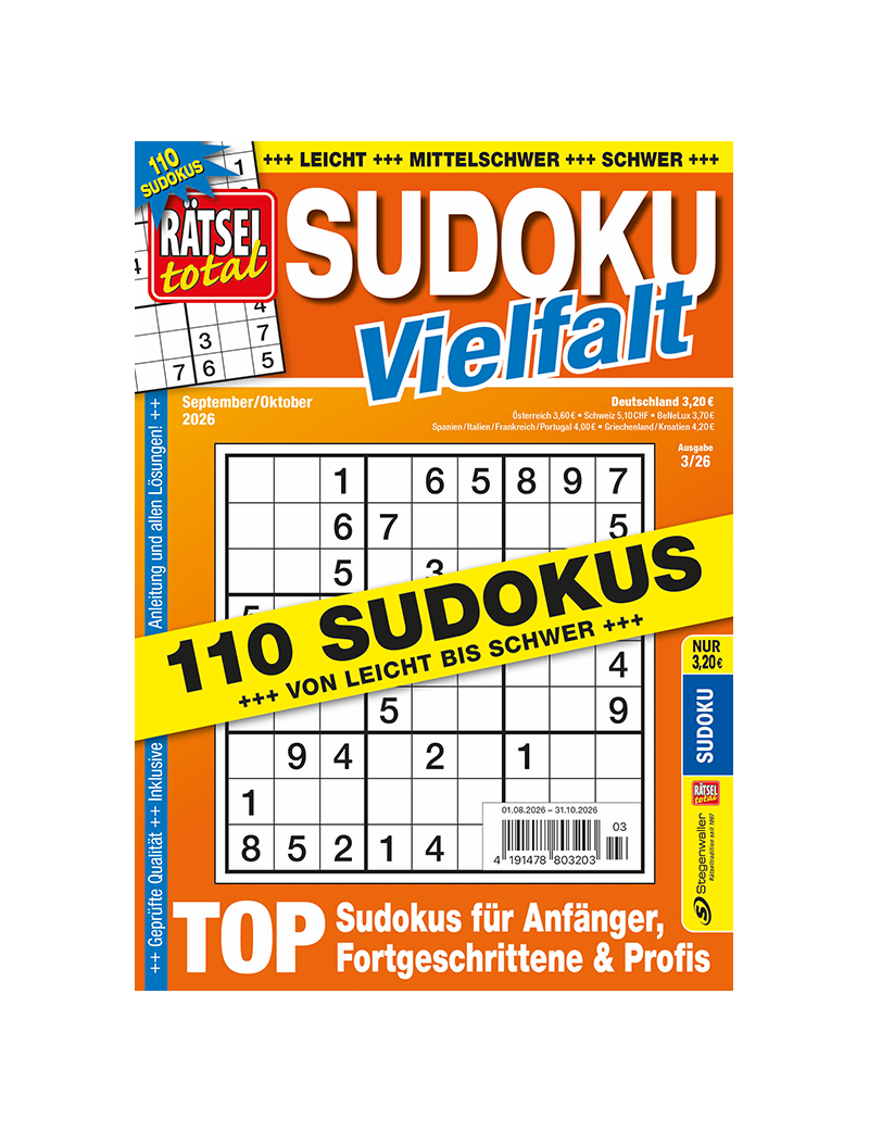 Rätsel total Sudoku Vielfalt 3/26