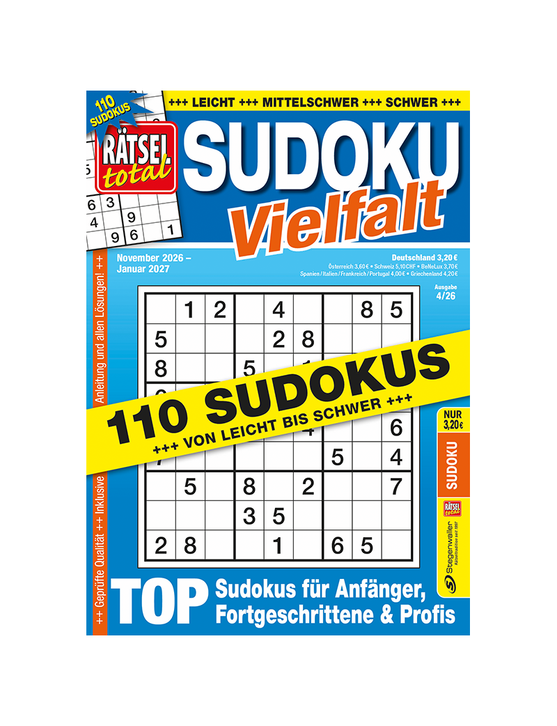 Rätsel total Sudoku Vielfalt 4/26