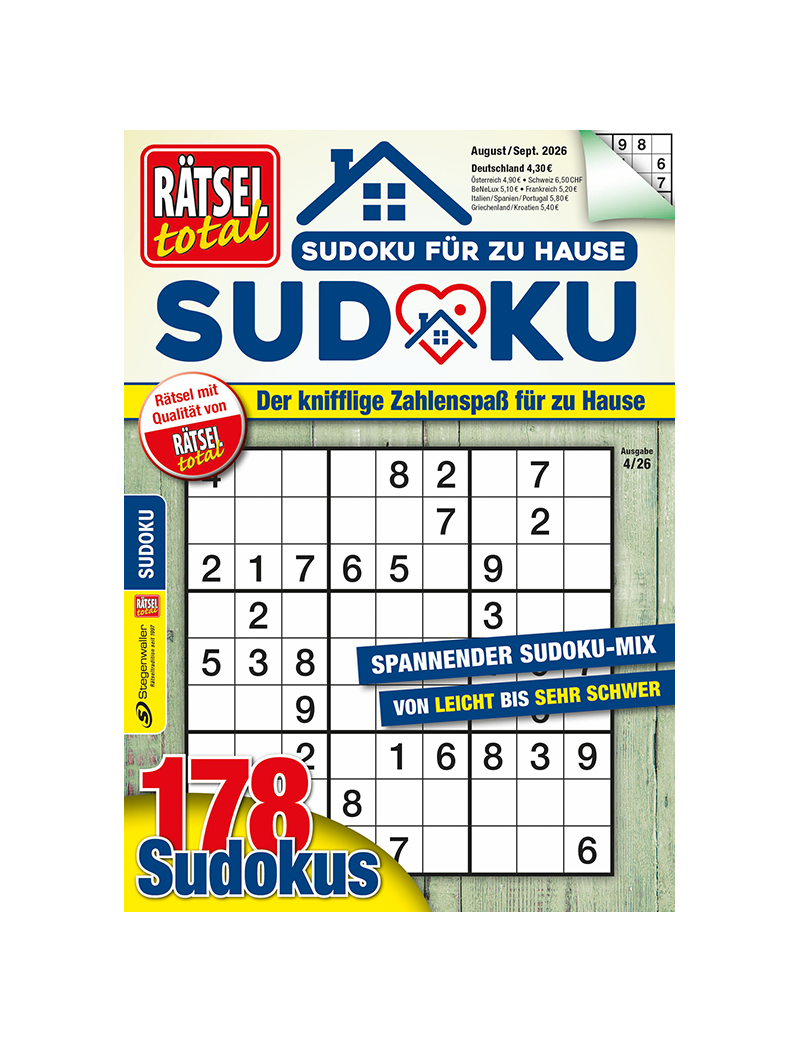 Rätsel total Sudoku für zu Hause 4/26