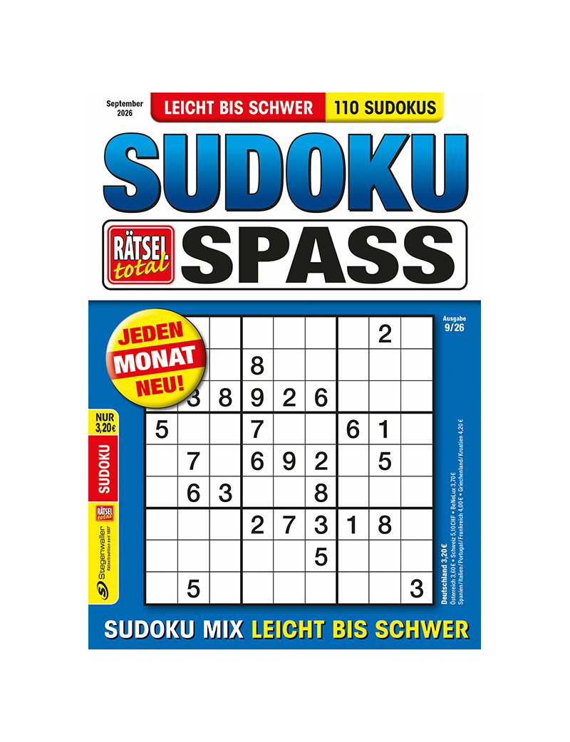 Rätsel total Sudoku Spass 9/26