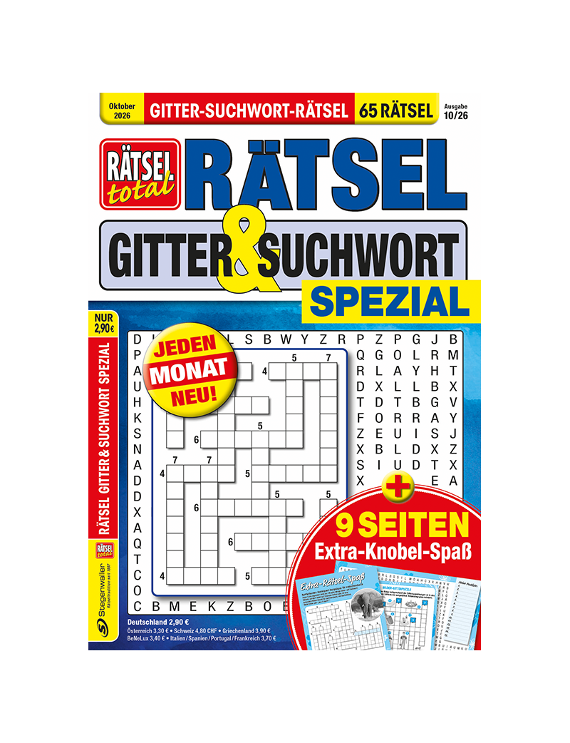 Rätsel total Gitter und Suchwort Spezial 10/26