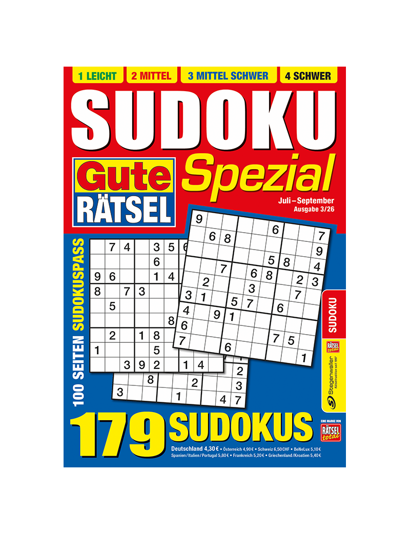 Gute Rätsel Spezial Sudoku 3/26