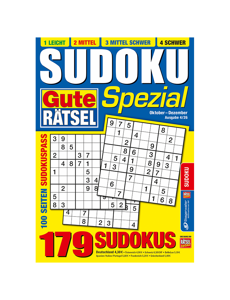 Gute Rätsel Spezial Sudoku 4/26