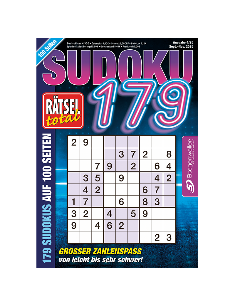 Rätsel total Sudoku 179 4/25