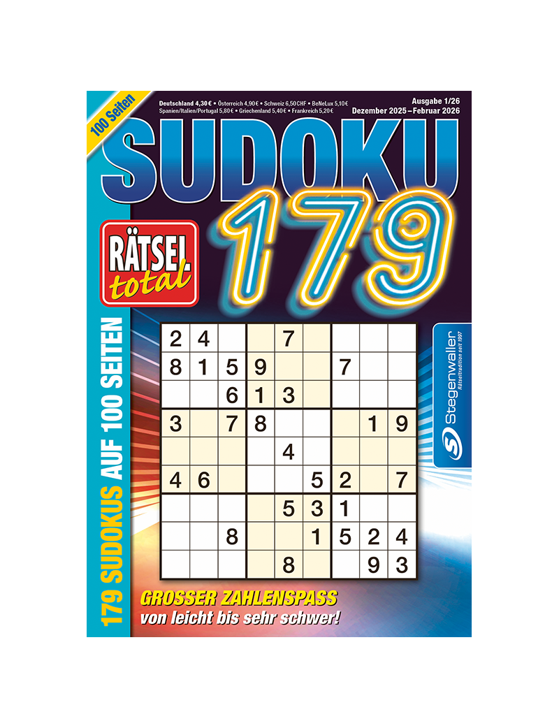 Rätsel total Sudoku 179 1/26