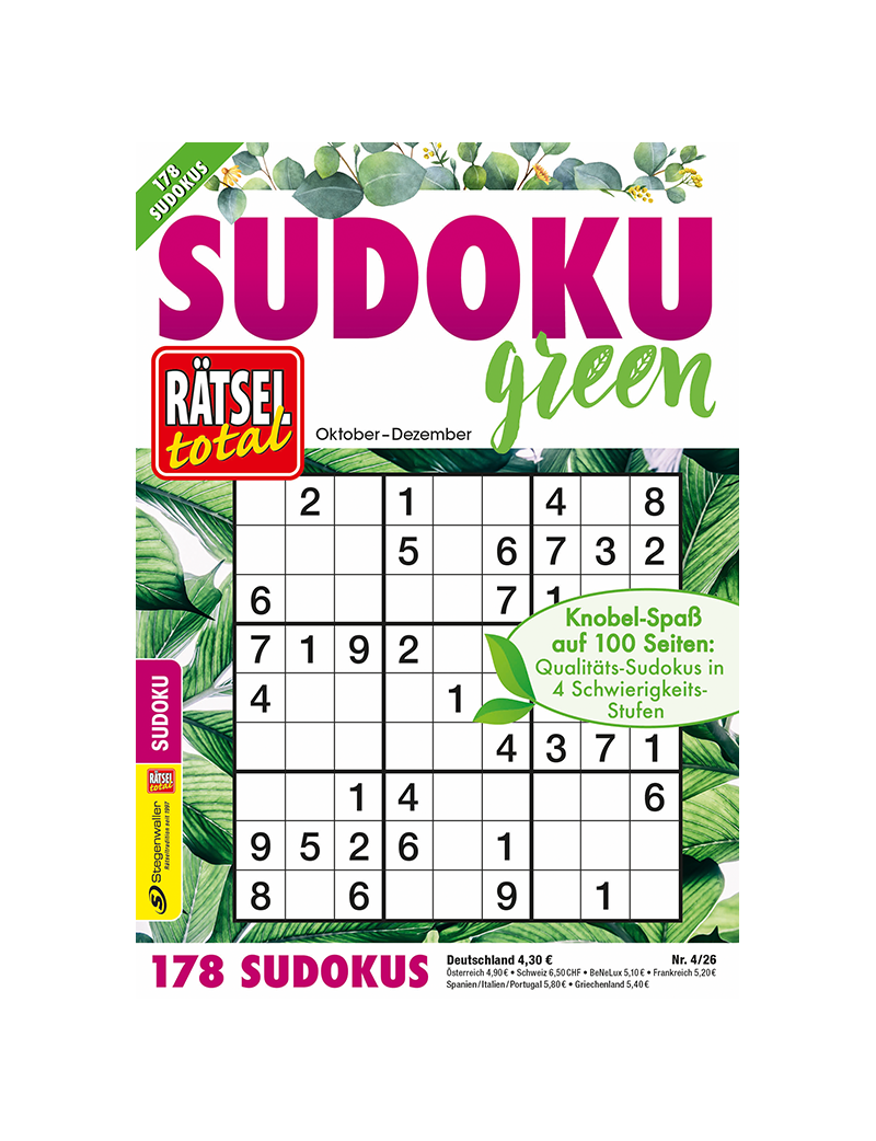 Rätsel total Sudoku green 4/26