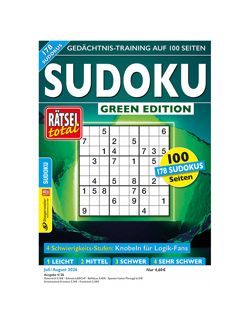 Rätsel total Sudoku Green Edition 4/26