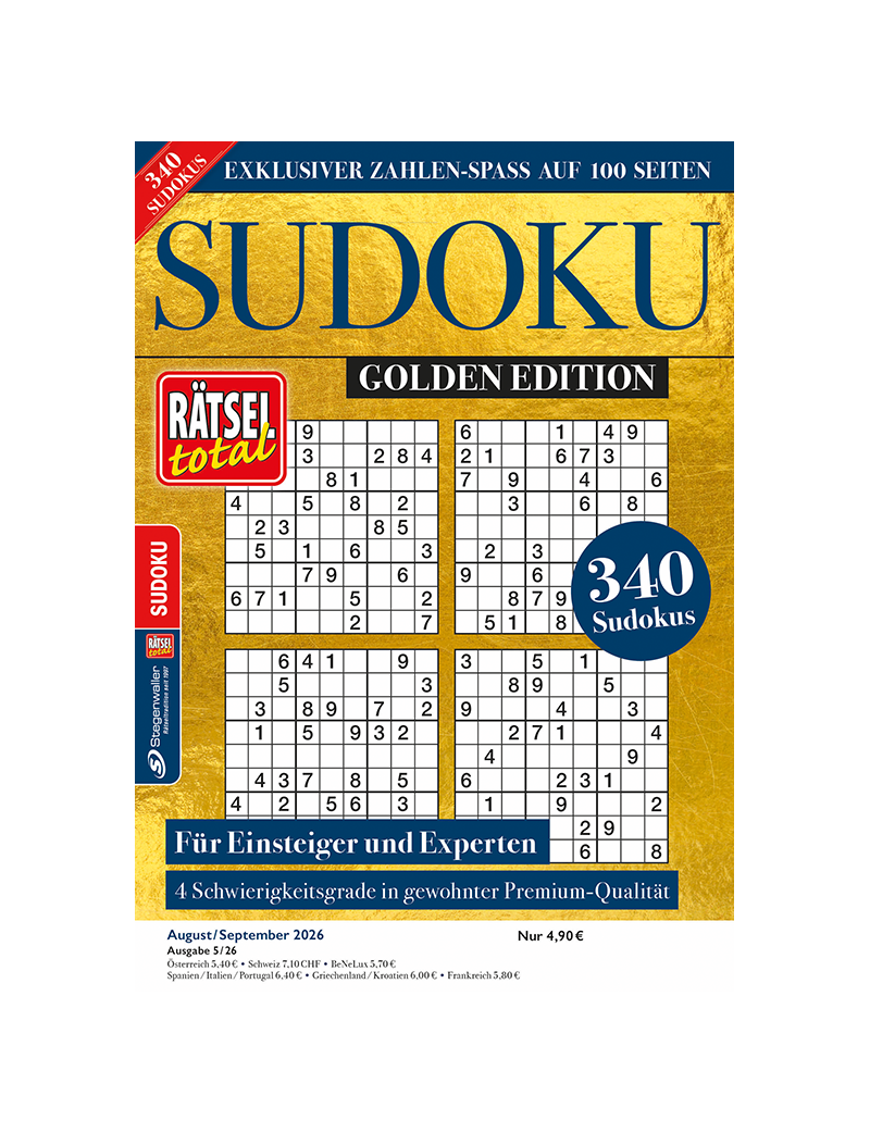 Rätsel total Sudoku Golden Edition 5/26