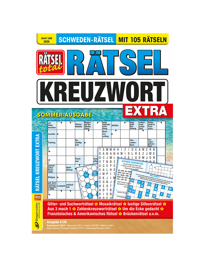 Rätsel total Rätsel Kreuzwort Extra 4/26