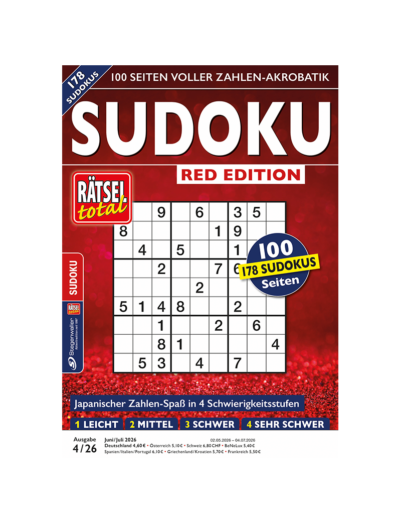 Rätsel total Sudoku Red Edition 4/26