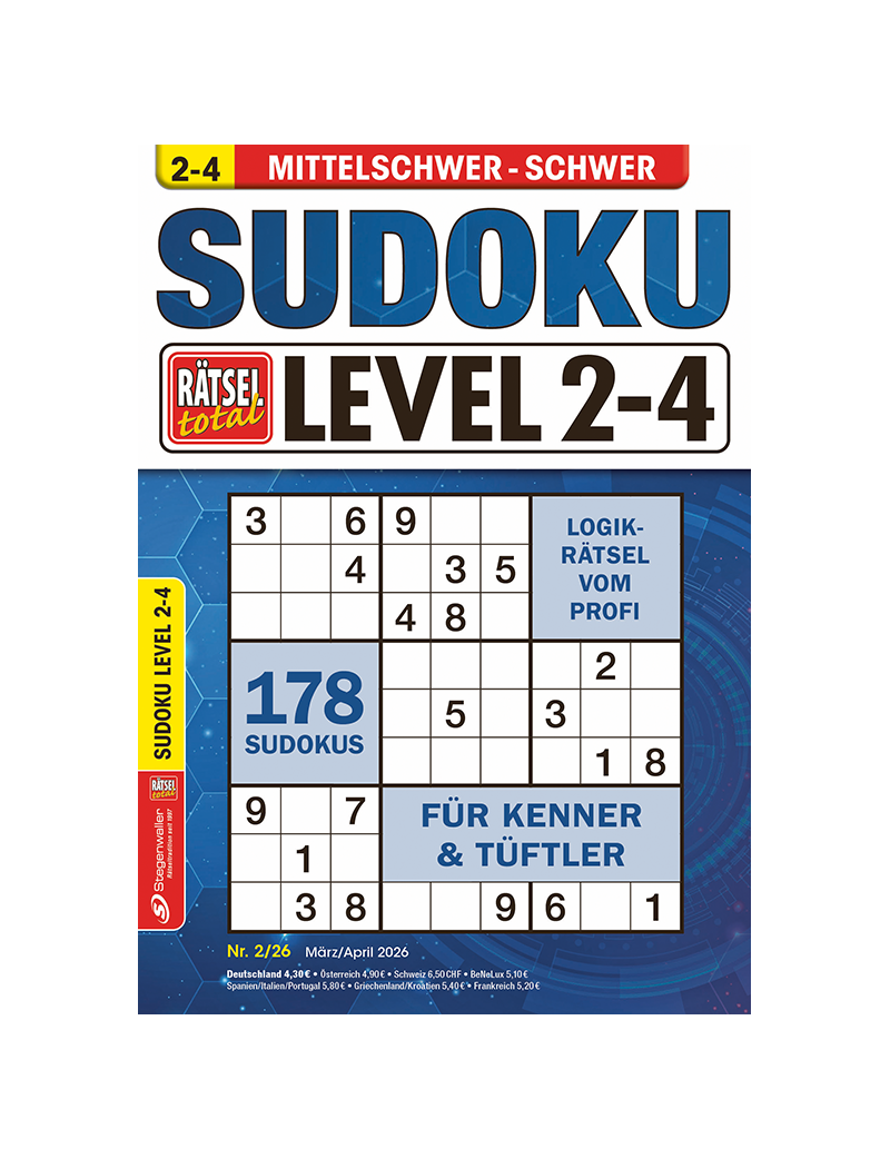 Rätsel total Sudoku Level 2-4 2/26