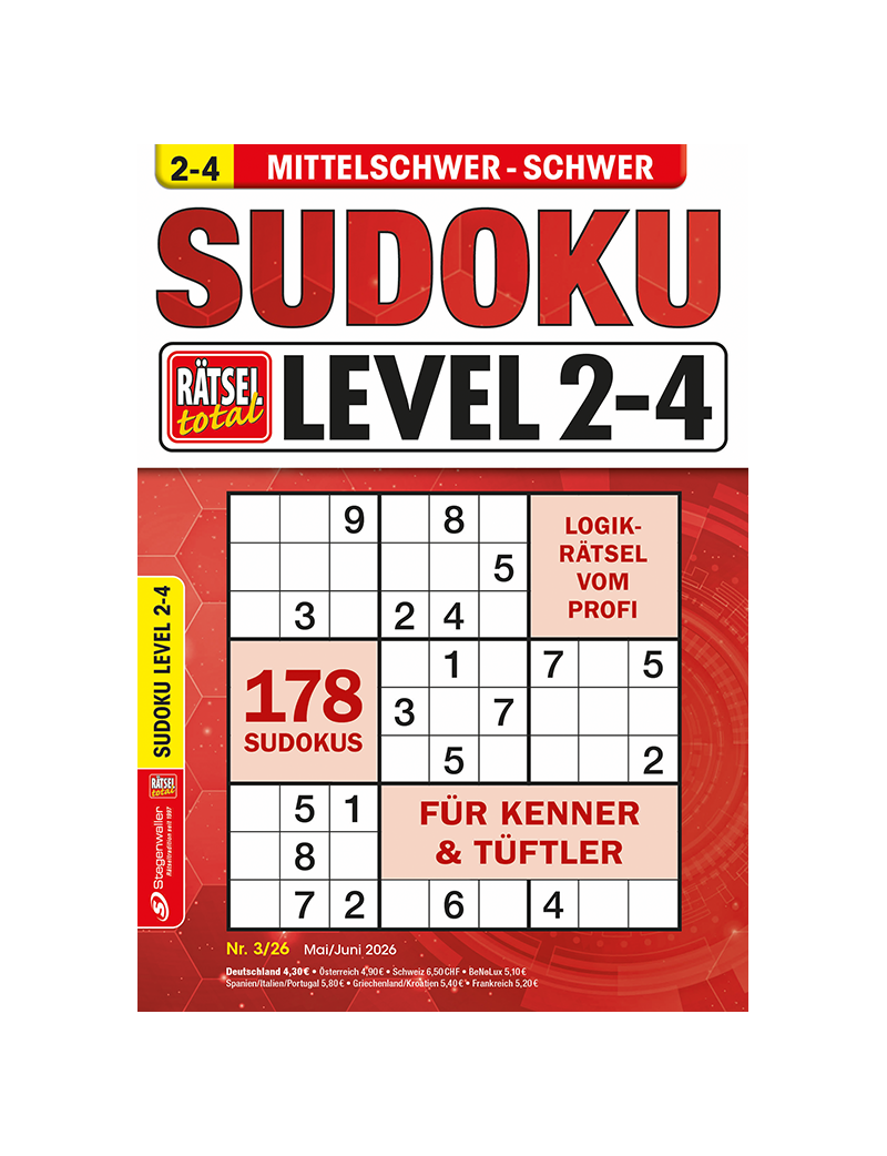 Rätsel total Sudoku Level 2-4 3/26