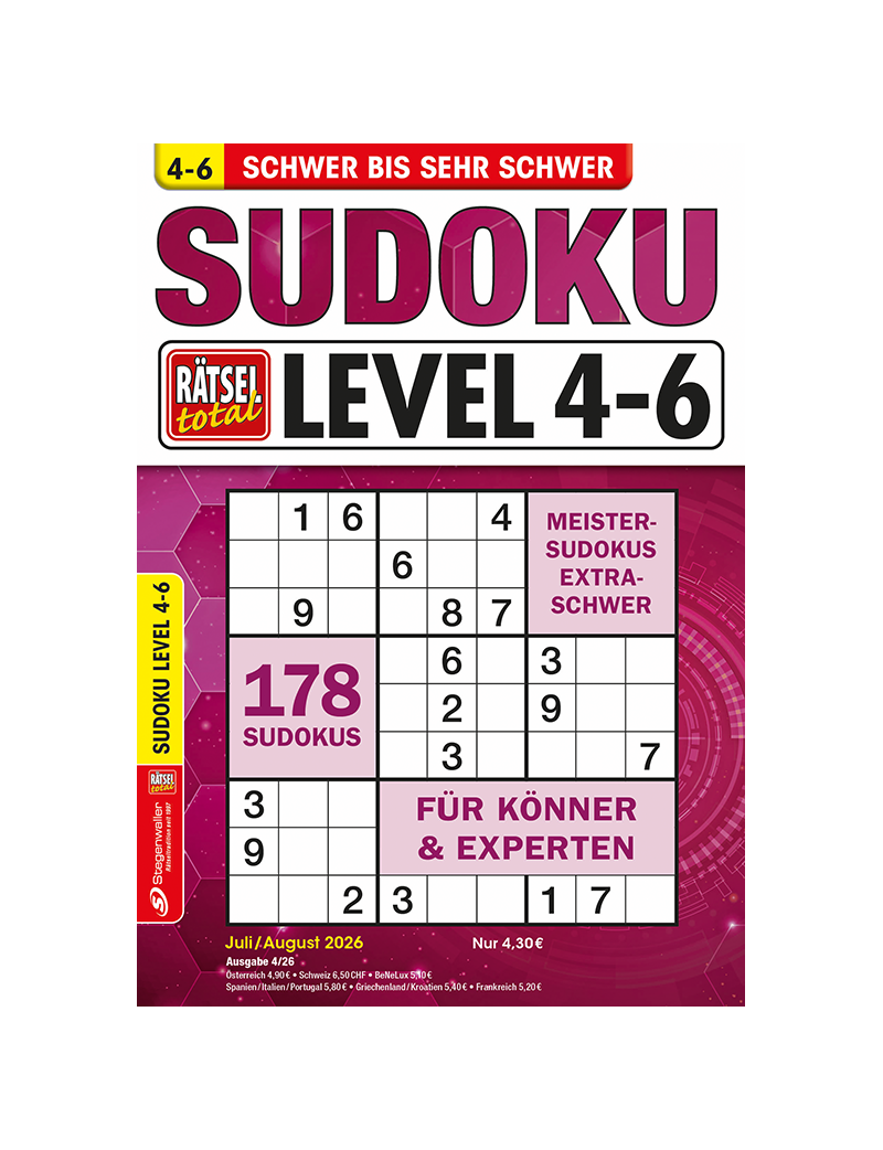 Rätsel total Sudoku Level 4-6 4/26
