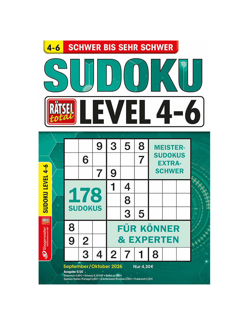 Rätsel total Sudoku Level 4-6 5/26