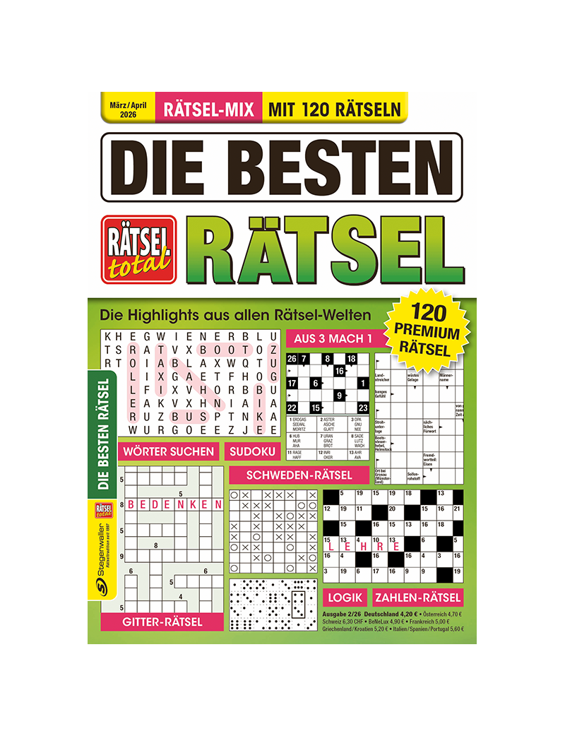 Rätsel total Die besten Rätsel 2/26