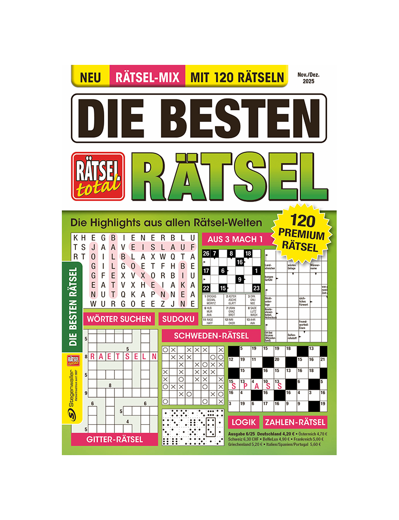Rätsel total Die besten Rätsel 6/25