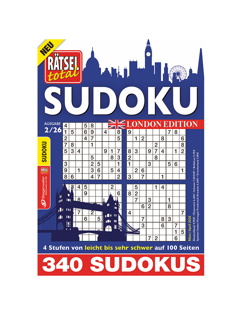 Rätsel total Sudoku London Edition 2/26