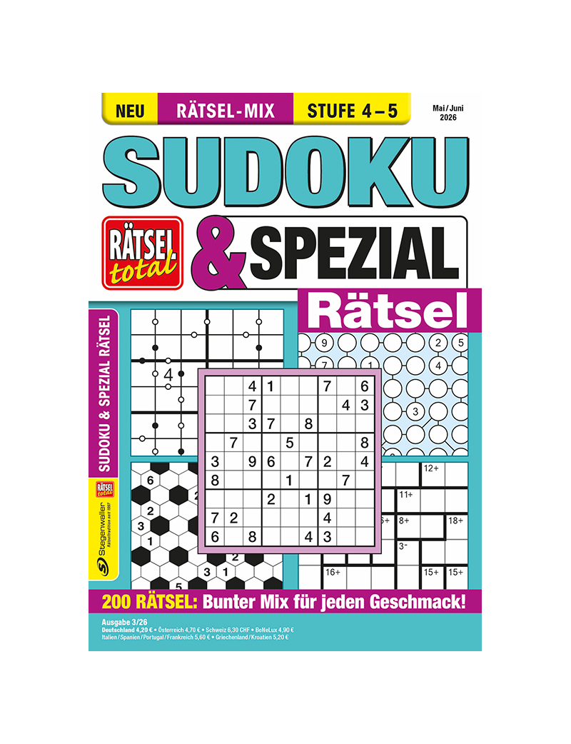 Rätsel total Sudoku & Spezial Rätsel 3/26