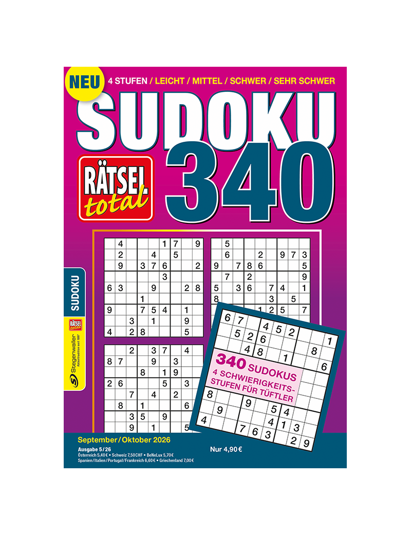 Rätsel total Sudoku 340 5/26