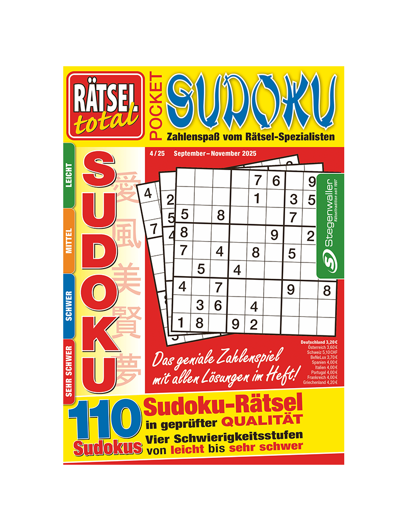 Rätsel total Pocket Sudoku 4/25