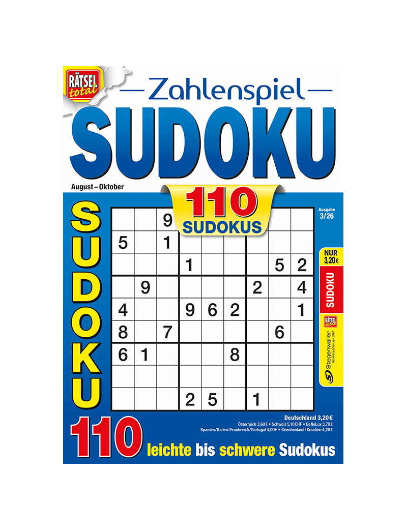 Rätsel total Zahlenspiel Sudoku 3/26
