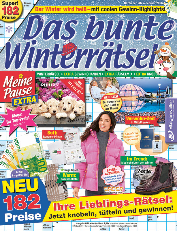 Meine Pause Extra Das bunte Winterrätsel 1/26
