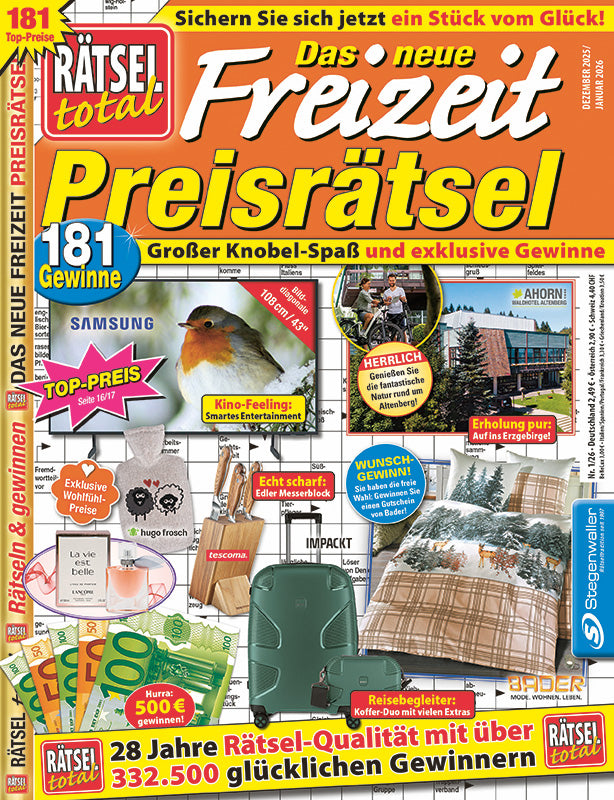 Rätsel total Das neue Freizeit Preisrätsel 1/26