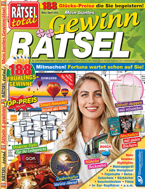 Rätsel total Mein buntes Gewinn-Rätsel 2/26