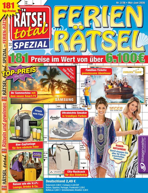 Rätsel total Spezial Ferien-Rätsel 2/26