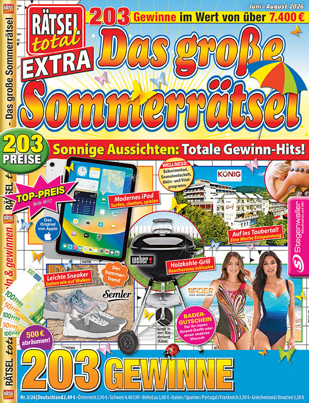 Rätsel total Extra Das große Sommerrätsel 3/26