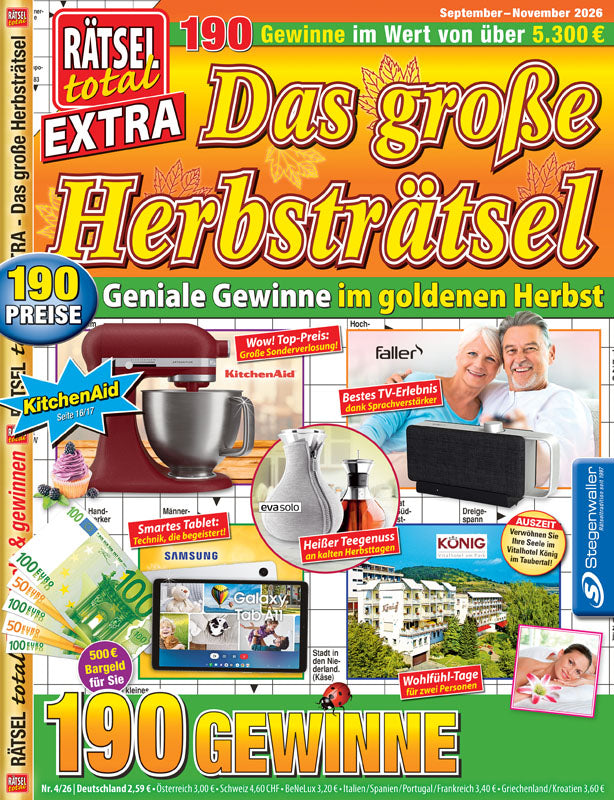 Rätsel total - Extra Das große Herbsträtsel 4/26