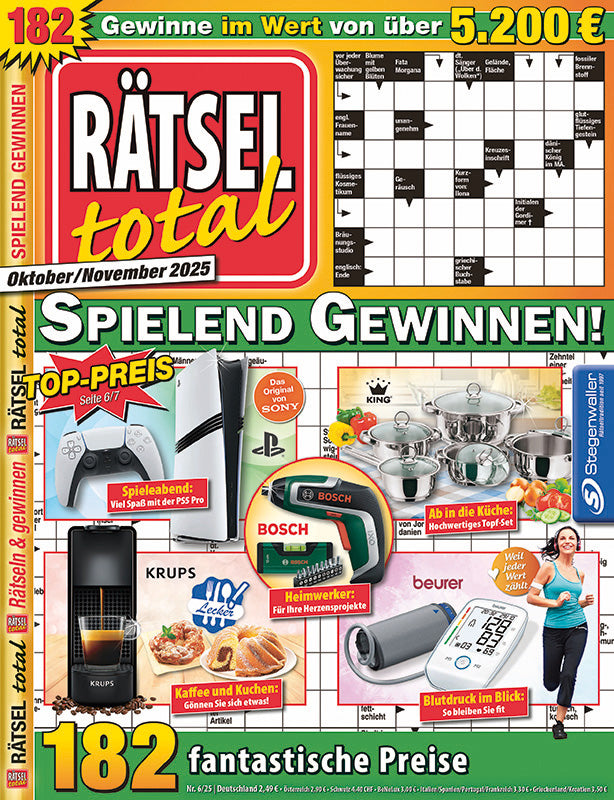 Rätsel total - Spielend Gewinnen 6/25