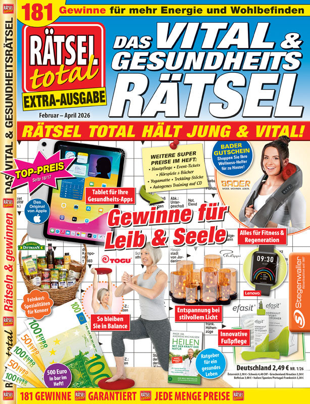 Rätsel total Das Vital und Gesundheitsrätsel 1/26