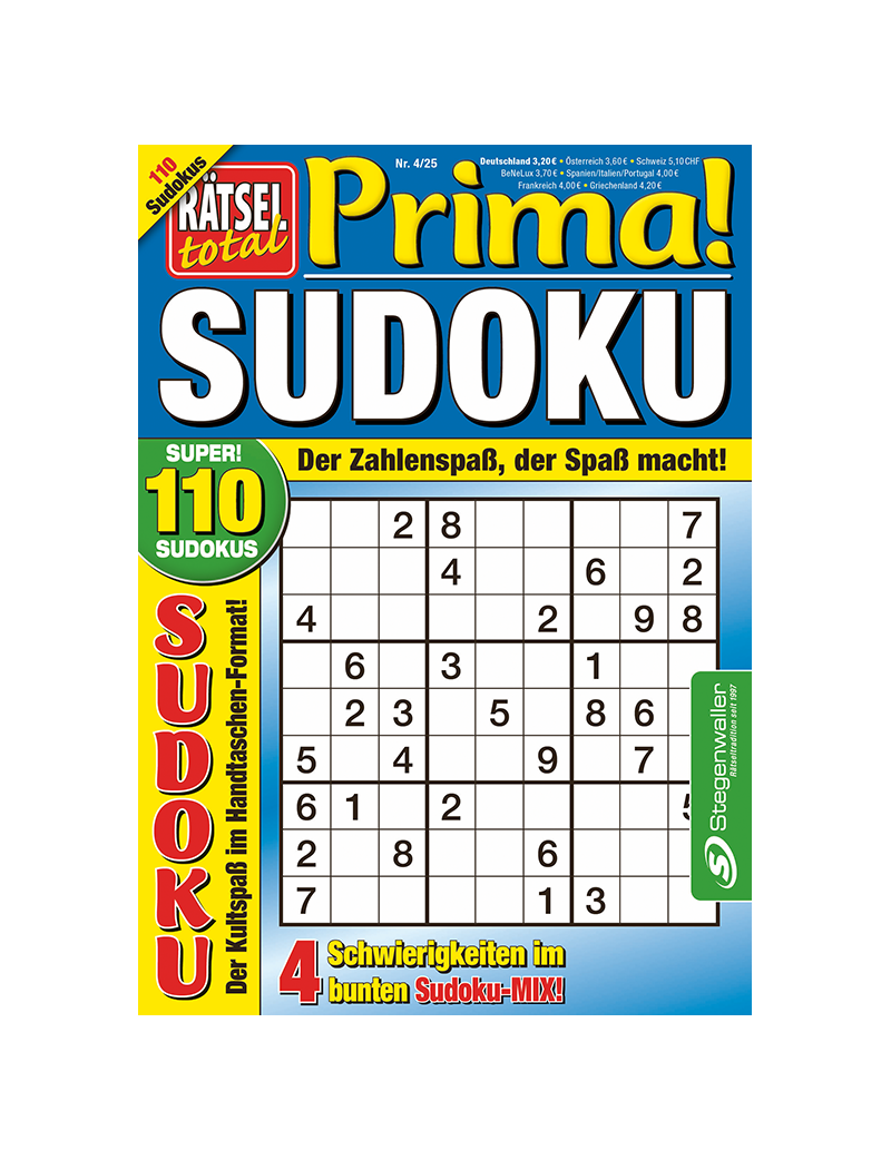 Rätsel total Prima! Sudoku 4/25