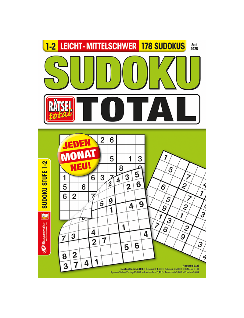 Rätsel total Sudoku total 1-2 6/25
