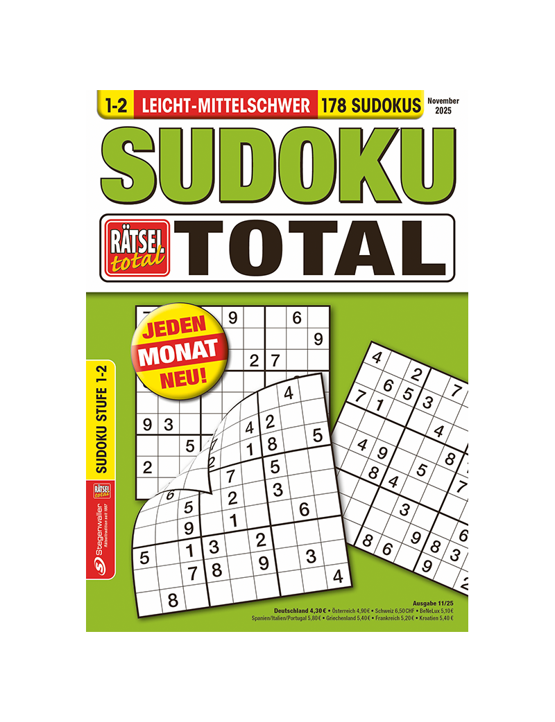 Rätsel total Sudoku total 1-2 11/25