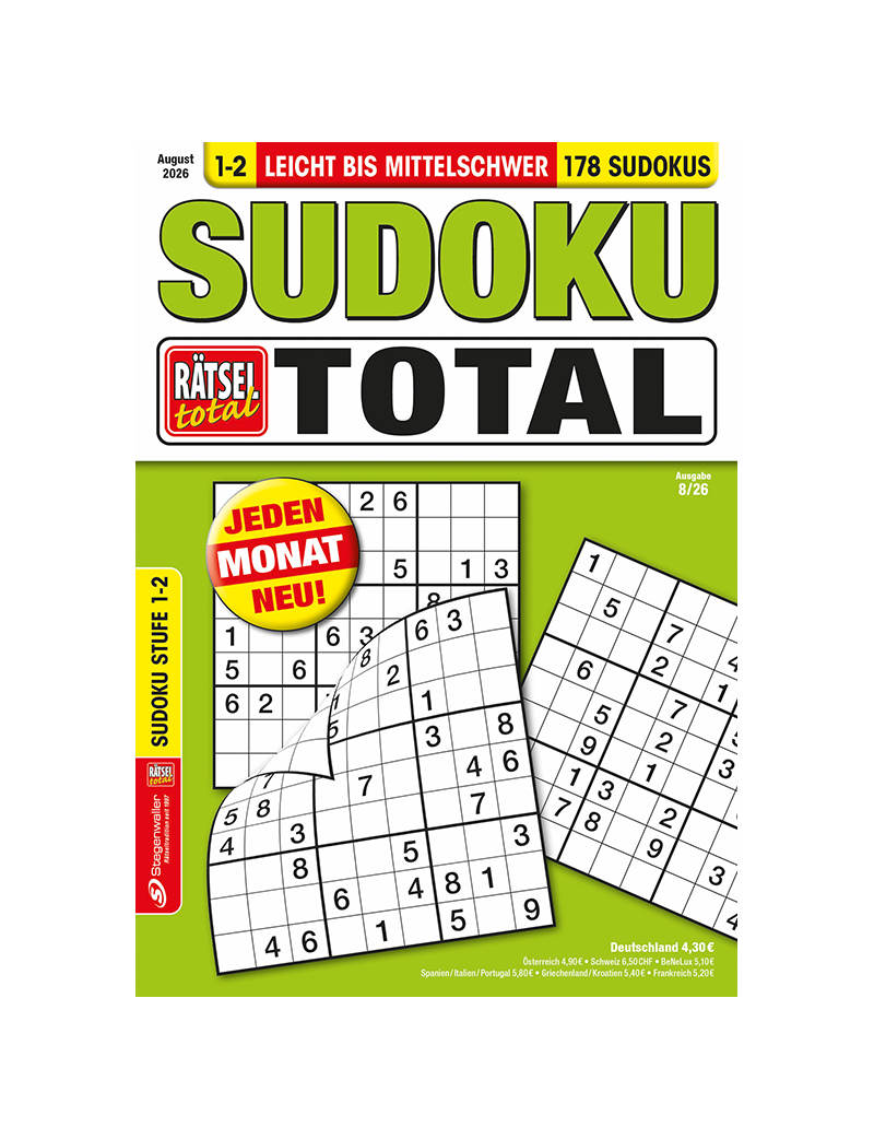 Rätsel total Sudoku total 1-2 8/26