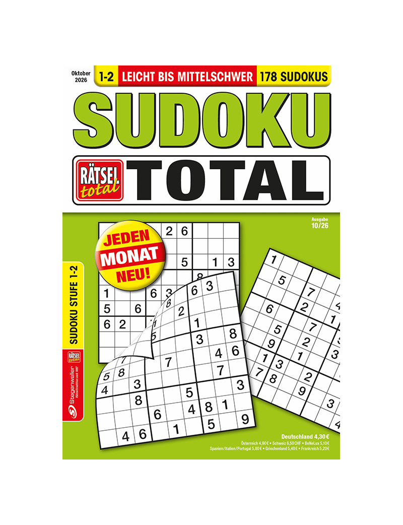 Rätsel total Sudoku total 1-2 10/26