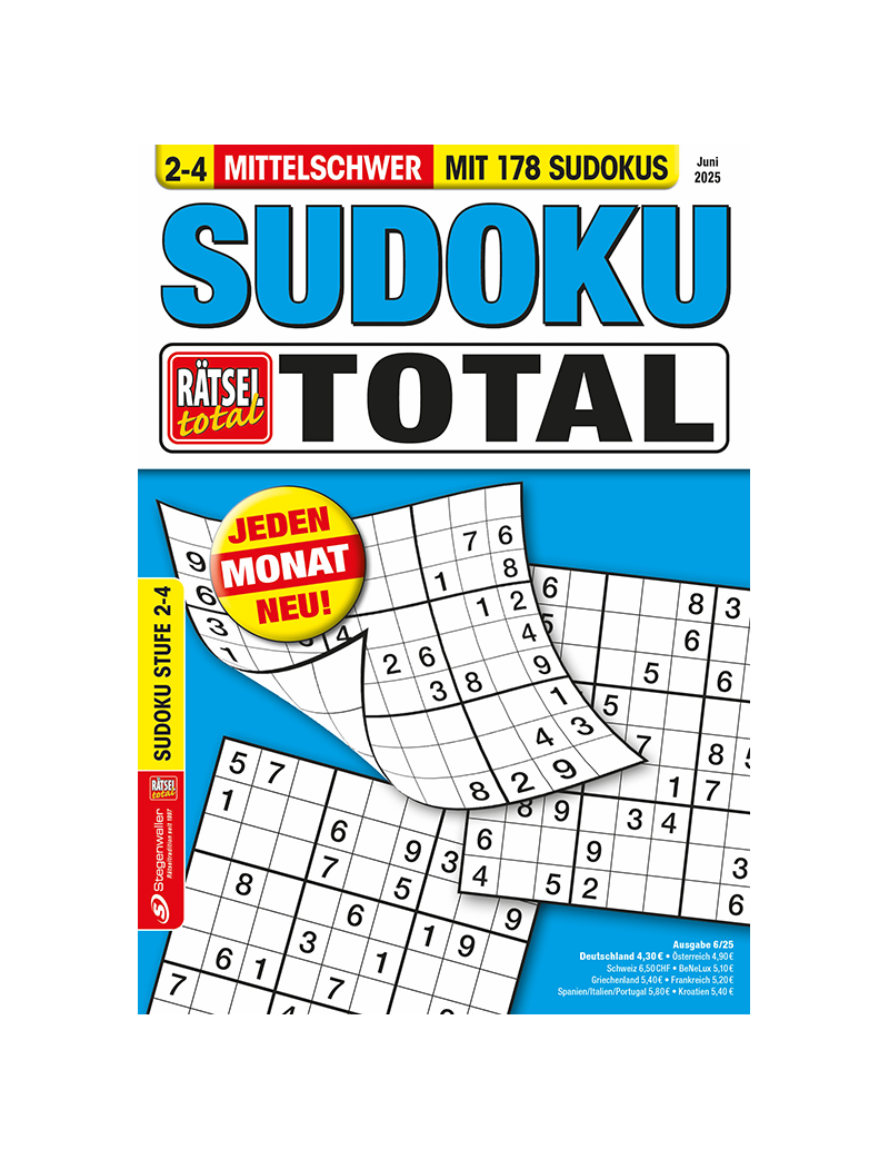 Rätsel total Sudoku total 2-4 6/25