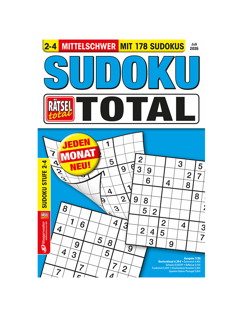 Rätsel total Sudoku total 2-4 7/26