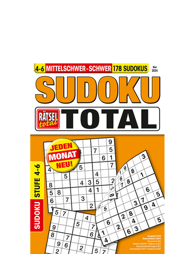 Rätsel total - Sudoku total 4-6 5/24