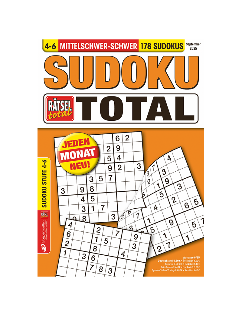 Rätsel total Sudoku total 4-6 9/25