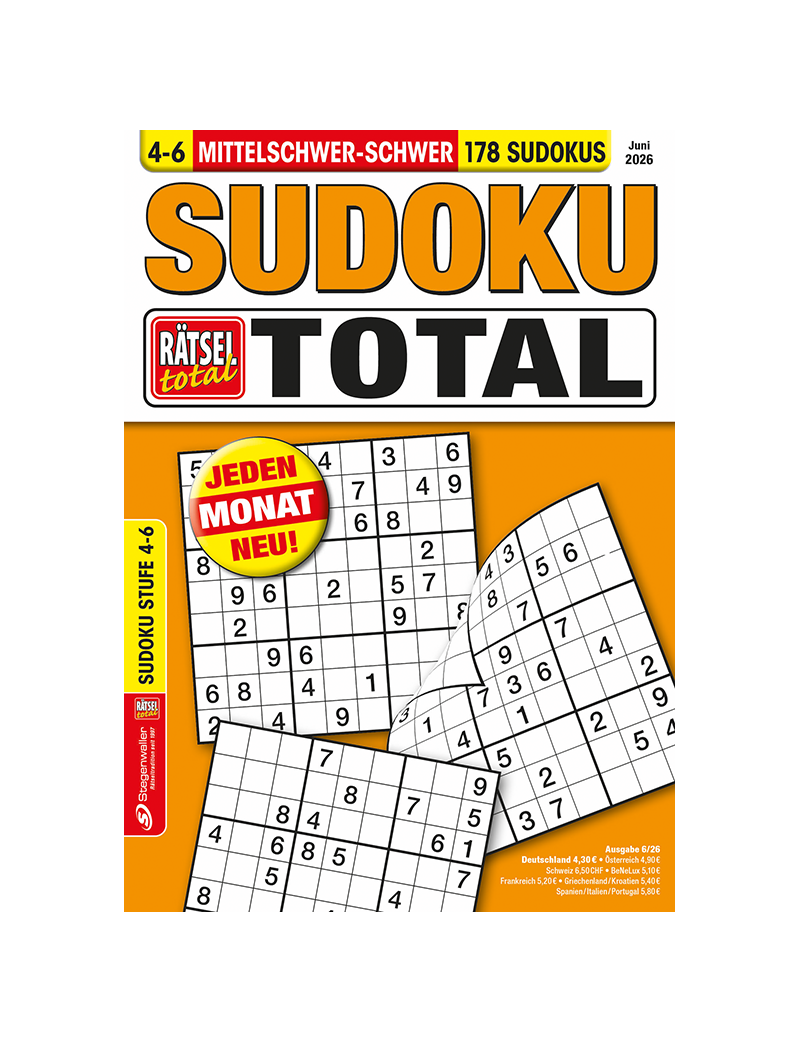 Rätsel total Sudoku total 4-6 6/26