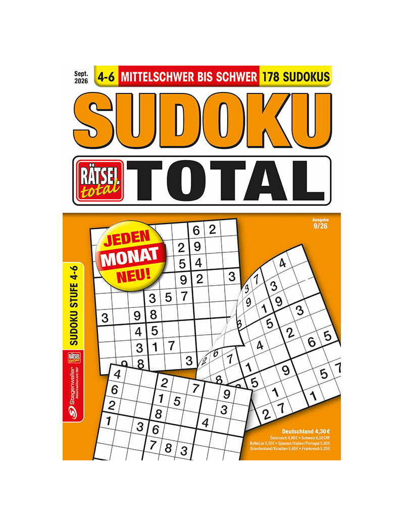 Rätsel total Sudoku total 4-6 9/26